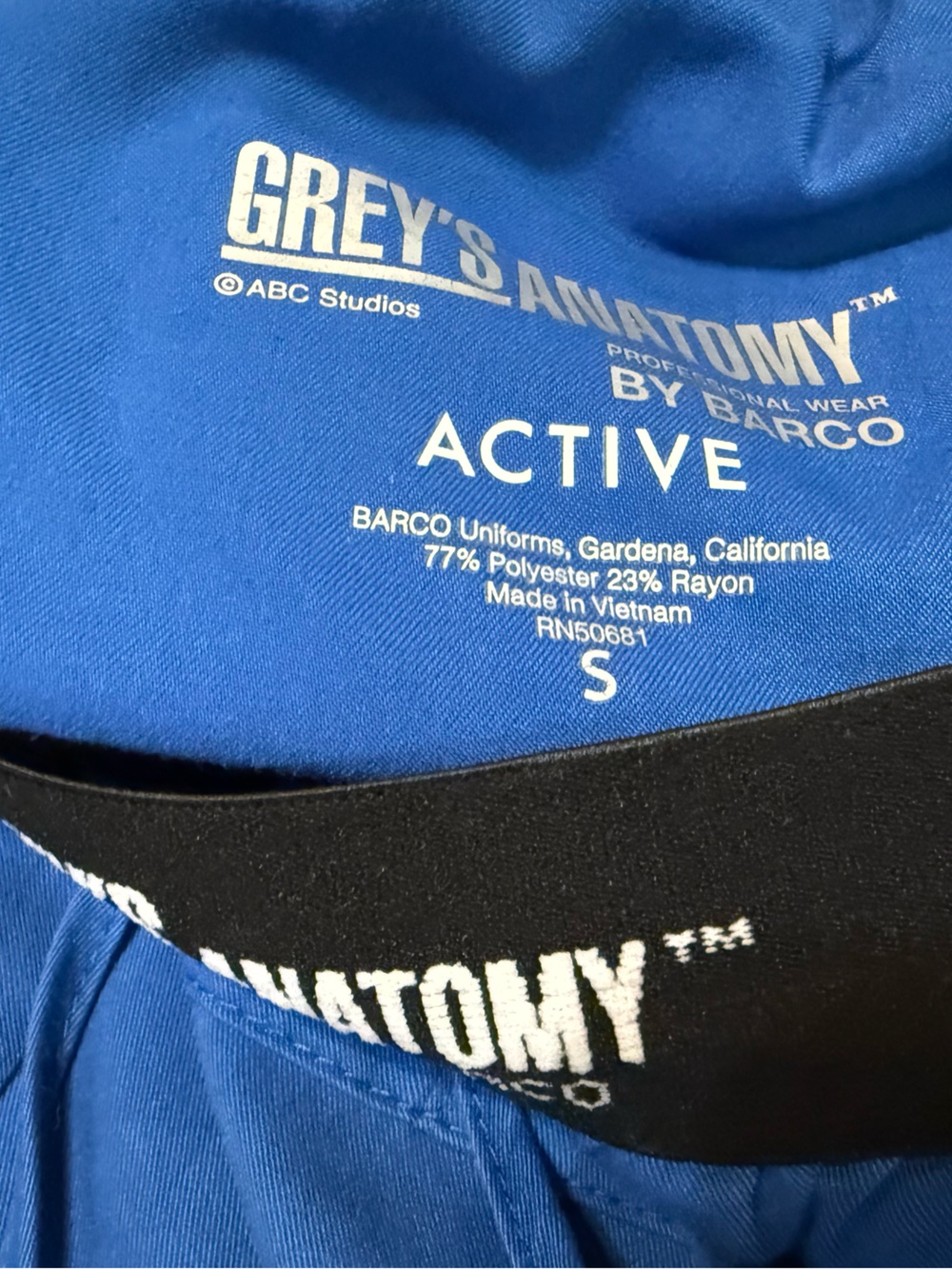 Lot of 2 Grey's Anatomy Barco Scrub Pants Royal Blue Style 4275 Medical Uniform - Picture 7 of 11